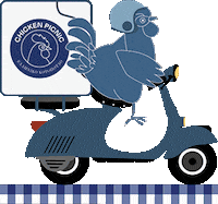 chickenpicnic food hungry eat chicken Sticker
