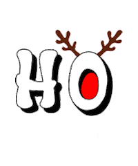sadviart newyear deer hohoho sadviart Sticker
