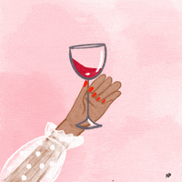 NPoeppl heart cheers wine valentinesday GIF