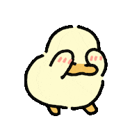 420gram00 character duck banana shy Sticker