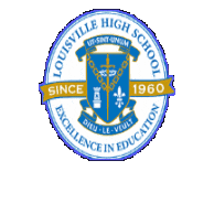 bouncing logo lvhs louisville high school louisville royals Sticker