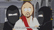 jesus ninjas GIF by South Park 