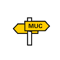 Stadtmuenchen munich muenchen muc thisway Sticker