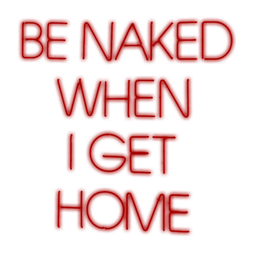 Be Naked When I Get Home Sticker by Le Rouge