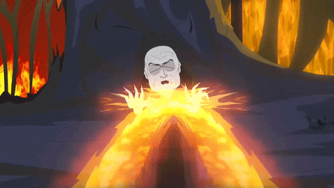 shocked fireball GIF by South Park 