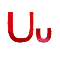 carter_higgins alphabet letters playful u Sticker