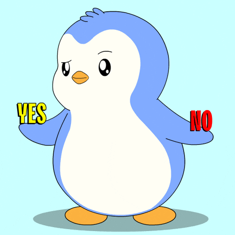 Yes Or No Thumbs Up GIF by Pudgy Penguins