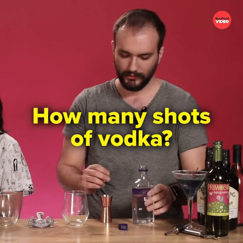 How many shots of vodka?