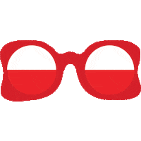 glasses flag Sticker by Facebook Polska