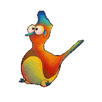Adventures_with_Goober rainbow animals silly goofy Sticker