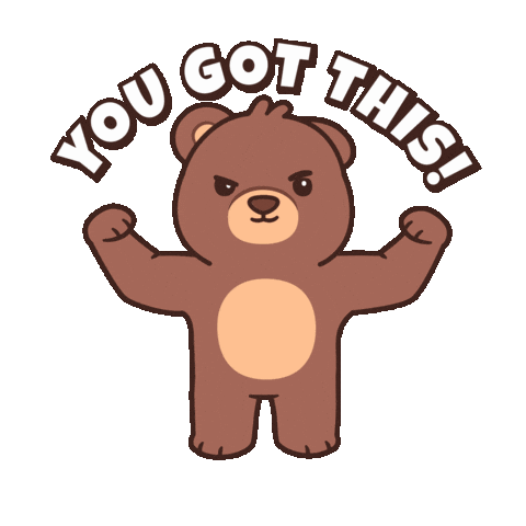 Teddy Bear Good Luck Sticker by BEARISH