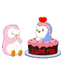 Happy Birthday Sticker by Pudgy Penguins