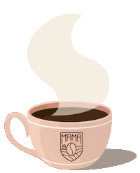 mamacaffe coffee coffe coffee beans caffemama Sticker