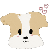 mytime97 love happy dog puppy Sticker
