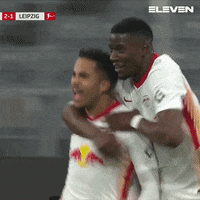 Happy Rb Leipzig GIF by ElevenSportsBE