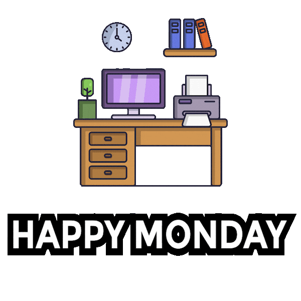 Monday Morning Work Sticker