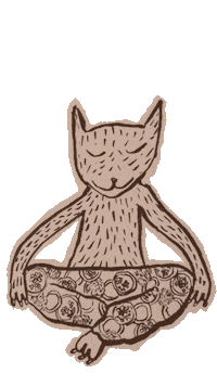pjkorhonen yoga yogacat pjpiirtää pjkorhonen Sticker