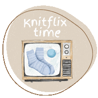 Knitting Yarn Sticker