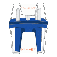 Varsity Blues Art Sticker by ImpressArt