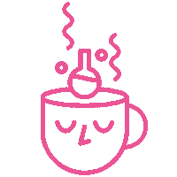 TUTORAMA coffee science cup tutorama Sticker
