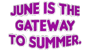 Summer June Sticker by OpticalArtInc.