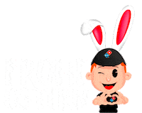 dominos_de easter ostern dominos easterbunny Sticker