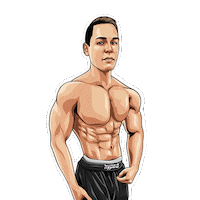 Bodybuilding Posing Sticker by hyped supplements