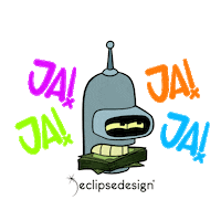 Robot Sticker by EclipseDesignCo