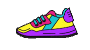 follovers running walking working shoe Sticker