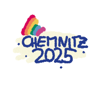 chemnitz2025 2025 liebe europa regenbogen Sticker
