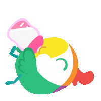 Happy Fun Sticker by Jiligaga