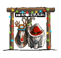 Woodland Critter Christmas Sticker by Ian Munsick