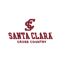 Scu Cross Country Sticker by Santa Clara Broncos