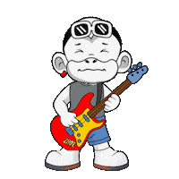 Rock Guitar Sticker by Zhot Music