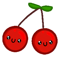 Red Fruit Sticker by Egirl Peach