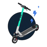Hopp_bike scooter on my way omw be safe Sticker