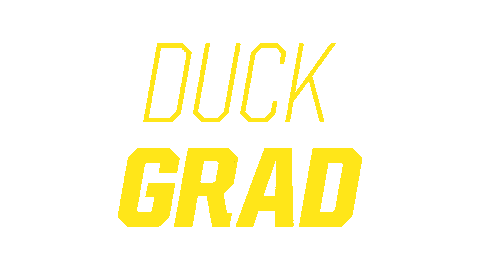 U Of O Commencement Sticker by University of Oregon