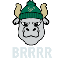 Usf Rocky D Bull Sticker by University of South Florida