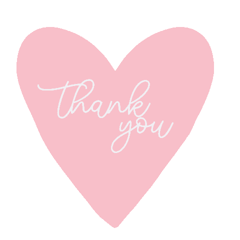 Pink Thank You Sticker