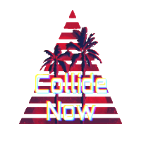 palm trees church Sticker by Collide Youth