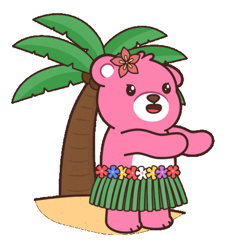 Happy Teddy Bear Sticker by BEARISH