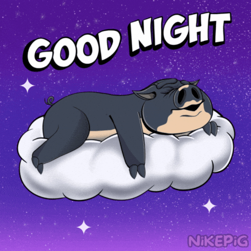 Tired Good Night GIF by Nikepig