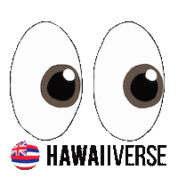Eyes Look Sticker by Hawaiiverse