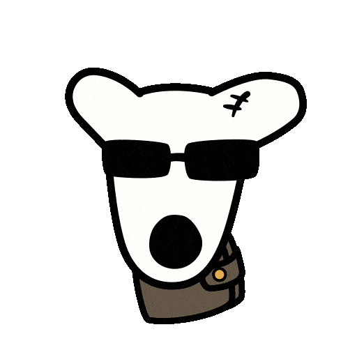 realdogshouse giphyupload dogs cool dog wink dog Sticker