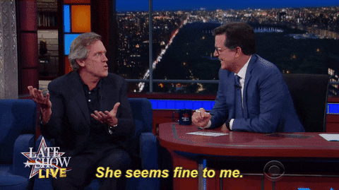 Hillary Clinton GIF by The Late Show With Stephen Colbert