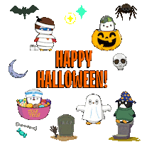 Trick Or Treat Halloween Sticker by Pudgy Penguins