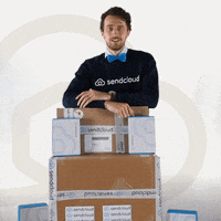 Sendcloud box oops falling clown GIF