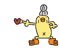 Bird Chicken Sticker by ぴょろりんちょ（ひよこ人間ぴよ）