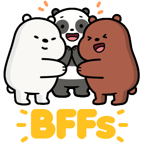 Friends Panda Sticker by CNLA