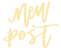 New Post Calligraphy Sticker